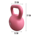 thumbnail image 4 of Infinité Pesa Rusa Plástica 6kg ROSA Kettlebell IF-PRP6K-P, 4 of 5