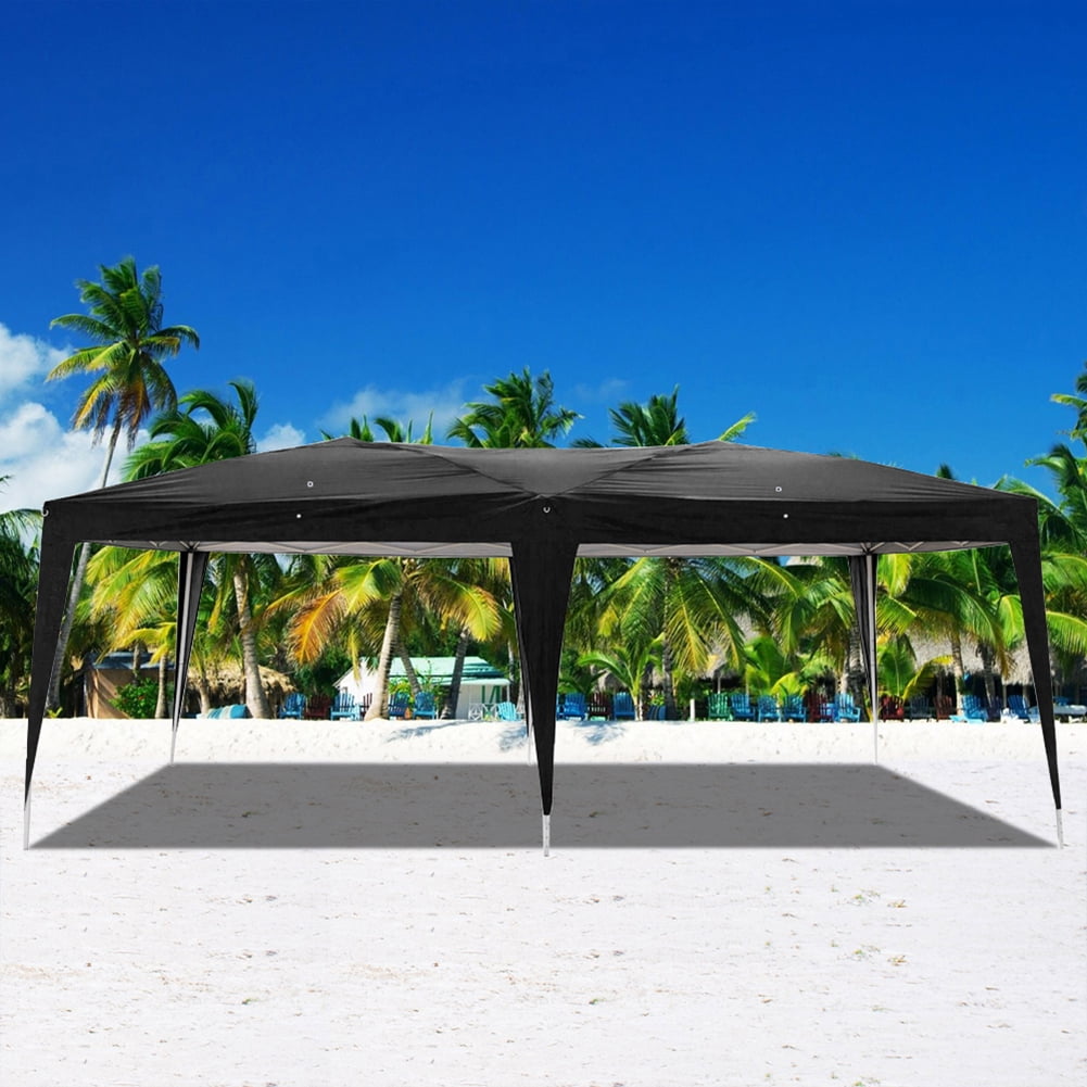 Aimee Lii 180"x236" Canopy Tent Awnings for Decks, Backyard Canopy Gazebo, Outdoor Patio Awnings for Party BBQ Events, Easy Set Up, Waterproof, Black