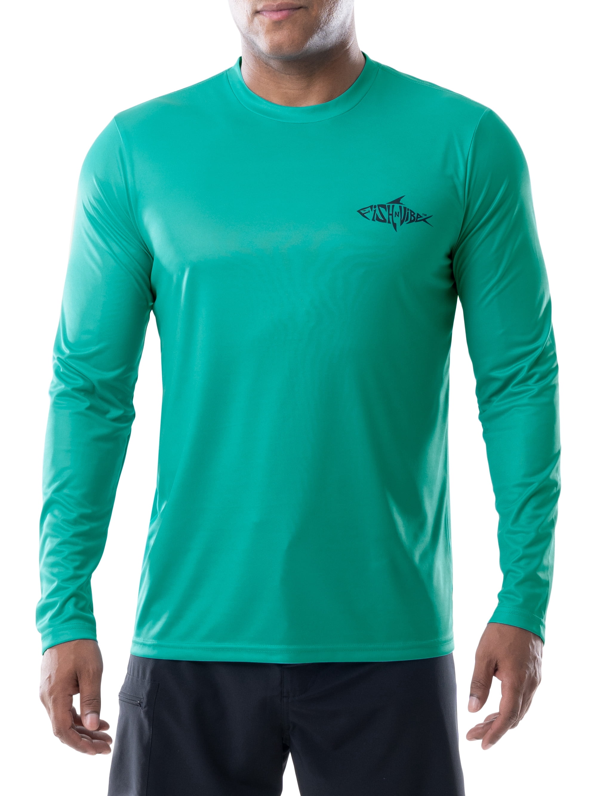 Fish n Vibe Men's Long Sleeve Sun Protection Performance Fishing Tee