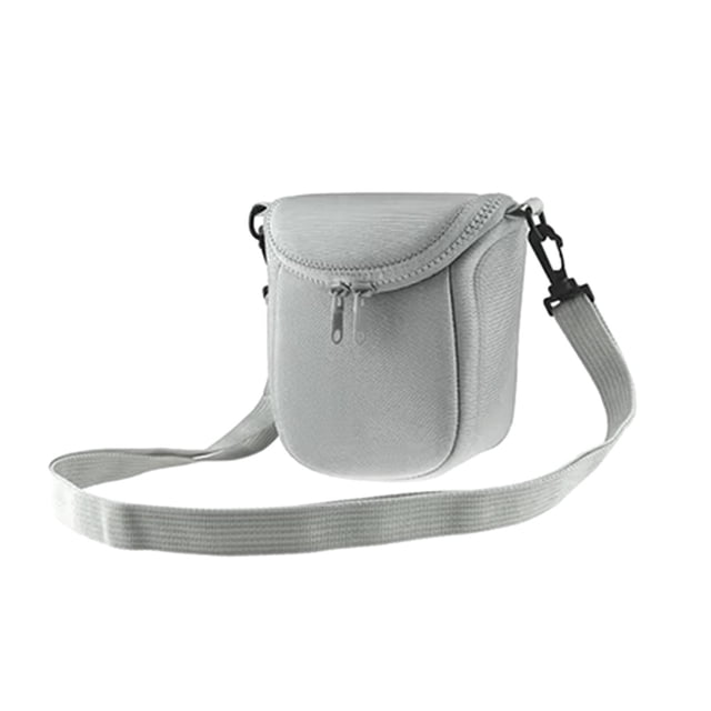 Bunblic Camera Case Compact Small Camera Case Professional Fashion Neoprene Waterproof Shockproof Interior Shoulder Bag for Woman Man Silver