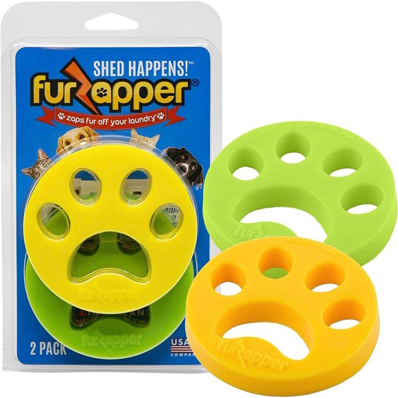 FurZapper Pet Hair Remover for Laundry, 2 Count - Reusable Dog & Cat Hair Remover Tool