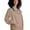 Khaki, variant on Universal Scrubs For Women - Round Neck Warm-Up Scrub Jacket