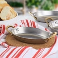thumbnail image 2 of 6 PC Mini Vintage Oval Au Gratin Pan Set with Brass Handle, 2 of 7