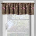 thumbnail image 2 of Ambesonne Hearts Valance Pack of 2, Valentines Day Circles, 54"X18", Pink Brown, 2 of 5