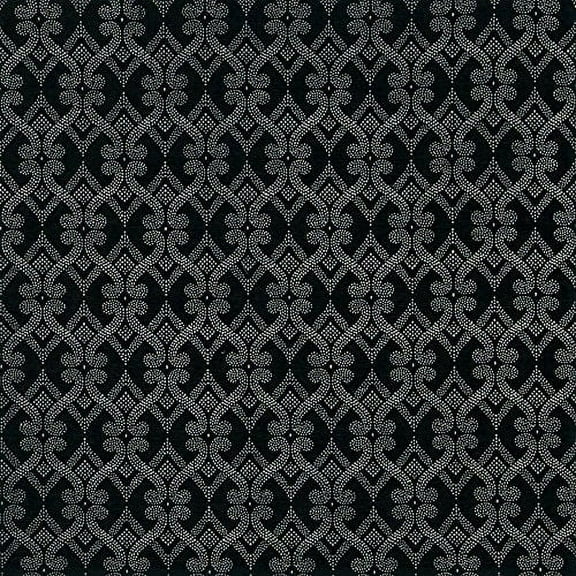 Fabric Robert Allen Beacon Hill Fenerty Black and White Dots Upholstery ZJ40