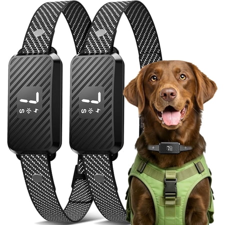 Dog Bark Collar for Lar Medium Small Dogs Effective No-Bark Collar Smart Barking Recharable with 7 Sensitivity 3 Modes IP67 Waterproof 2 Pack