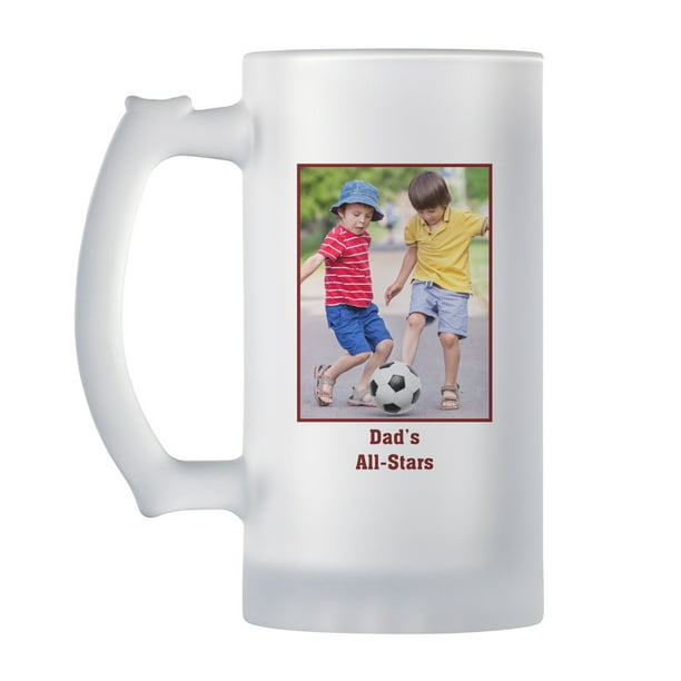 Download Personalized Photo Message Frosted Beer Mug - Red - Walmart.com - Walmart.com