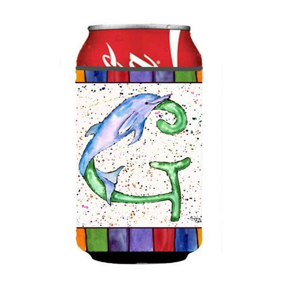 Letter G With Dolphin Can Or Bottle Hugger