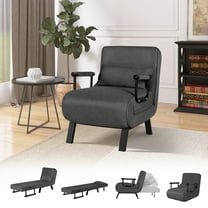 LAZZO Modern Upholstered Sofa Bed: Versatile 5-in-1 Multifunctional Folding Couch Futon with Adjustable Backrest