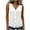 White, variant on Noric Women's Sleeveless Button Up Tank Tops Summer V Neck Casual Solid Color Loose Fit Blouse