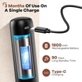 thumbnail image 4 of Rechargeable Milk Frother, Handheld Coffee Frother Wand Drink Mixer with Cover, Electric Whisk Coffee Mixer for Matcha Lattes Cappuccino Hot Chocolate, 4 of 7