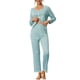 thumbnail image 1 of Conjuntos de lounge para mujeres INSPIRE CHIC, camisetas de manga larga con pantalones, conjuntos de pijama L azul claro, 1 of 6