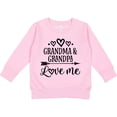 thumbnail image 2 of Inktastic Grandma Grandpa Love Me Arrow Toddler Sweatshirt, 2 of 4