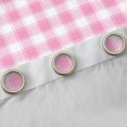 thumbnail image 4 of Feelyou Abstract Lines Blackout Curtains Set of 2 (52x84 Each), Pink Plaid Window Curtains, 4 of 6