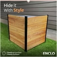 thumbnail image 3 of 42in H x 38in W (2 Panels) No Dig Enclo Richmond Cedar Wood Privacy Screen, Ideal Outdoor Privacy Wall, Pool Equipment Enclosure, Trash Can Enclosures, Air Conditioner Fence, EC18008, 3 of 10
