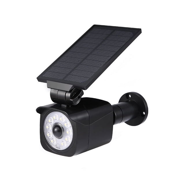 Luces solares para acampar Sensor de movimiento al aire libre Focos de inundación de seguridad solares LED de aluminio para porche jardín campamento,