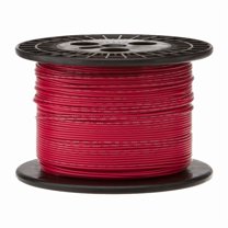 Remington Industries 22 AWG Solid Hook-Up Wire, UL1007 300V, 1000 ft Length, Red