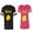 Men Black / Women Pink, variant on Better Half Matching Couple Cotton Jerseys (Men Black / Women Black) (Men S / Women S)