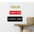 thumbnail image 5 of Standard Laundry Sign - Blue / Gold - Large 3" X 9", 5 of 5