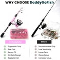 thumbnail image 6 of DaddyGoFish Spinning Fishing Rod and Reel Combo Set with Tackle Box | Fishing Pole | Carbon Fiber Telescopic Fishing Rod Kit | Spinning Reel for Travel Saltwater Freshwater Fishing Gear Kit, 6 of 8