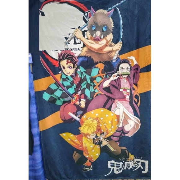 Exclusiva! Cobija Frazada Ultra Suave Demon Slayer Kimetsu no Yaiba