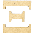 thumbnail image 1 of Krafty Supply 10" Tall Greek Wood Letter XI | 1/4" Thick | Greek Alphabet | MDF Letters, 1 of 4