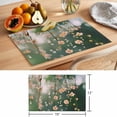thumbnail image 6 of Spring Pink Flowers Placemats Set of 6, Water Droplets Non-Slip Place Mats Washable Table Mats for Kitchen Dining Table Decorations Indoor/Outdoor, 6 of 9