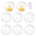thumbnail image 1 of Uxcell 8 Pcs Soportes de Tealight Colgantes Globos 4.7" Bolas de Acrílico Recargables, Contenedor de Adornos Navideños de Plástico para Decoración de Fiestas en el Hogar DIY, 1 of 7