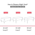 thumbnail image 3 of Topbuy 10-Piece 60"x126" Rectangular Plaid Tablecloth Machine Washable Polyester Table Cover Red, 3 of 6