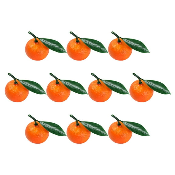 Qumonin Artificial Mini Orange 10pcs Foam Citrus Model for Home Decor