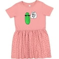 thumbnail image 3 of Inktastic Just Dill with It Chill Dill Pickle in Sunglasses Girls Toddler Dress, 3 of 5