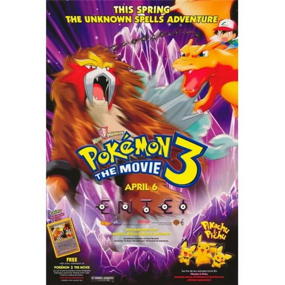 Pokemon 3: The Movie Movie Poster Print (27 x 40)