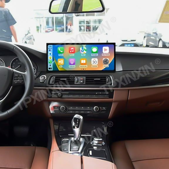 TPXINXIN 15.8 inch Android 14 Car Radio for BMW 5 Series G30 2017-2018 Wirless Carplay GPS Navigation Screen Upgrade Multimedia Player