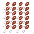 thumbnail image 1 of Paquete de 24 Llaveros de FúTbol, Mini Llaveros de Pelota AntiestréS de Rugby, Llaveros de Pelota Deportiva, Premio de Escolar para NiñOs y NiñAs, 1 of 6