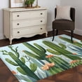 thumbnail image 4 of Rectangle Area Rug 3x5ft,Summer Green Cactus Succulent Flower Washable Carpet Non-Slip Runner Accent Rugs Indoor Floor Mat for Bedroom Living Room Decor,Tropical Plant, 4 of 9