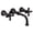 Matte Black, variant on Moen Ts44105 Colinet 1.2 GPM Wall Mounted Widespread Bathroom Faucet - Black