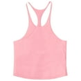 thumbnail image 3 of BADHUB Workout Tank Tops for Men Quick Dry Spaghetti Strap Gym Muscle Tee Bodybuilding Sleeveless Summer Shirts Pink XXXL, 3 of 5