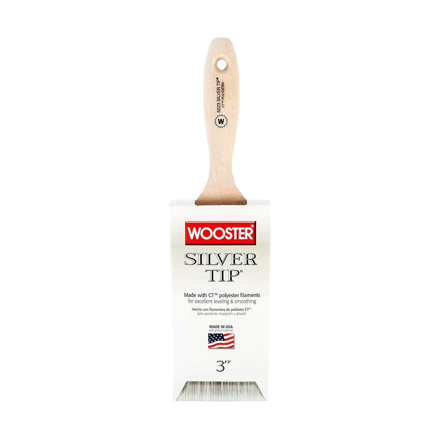 Wooster Brush 52233 Wall Brush, 3 Inch, Natural