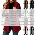 thumbnail image 2 of cocolona Textured Fuzzy Fleece Vest for Women Sleeveless Button Down Cable Knit Cardigan Solid Color Casual Sweater Vest, 2 of 7