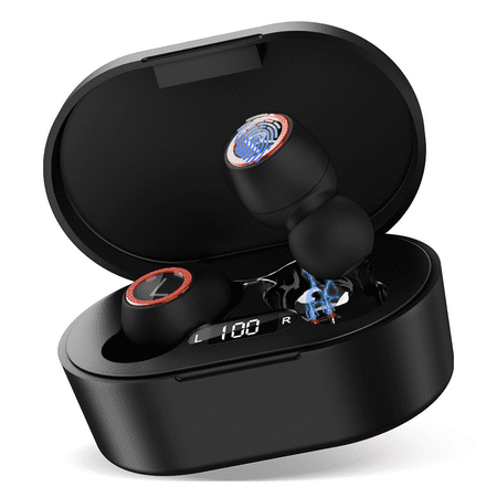 UX923 Wireless Earbuds Bluetooth 5.0 Sport Headphones Premium Sound Quality Charging Case Digital LED Display Earphones Built-in Mic Headset for 5c