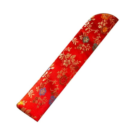 

✪ Hand Fan Cover Bag Vintage Embroidery Floral Handheld Folding Fan Sleeve Pouch