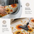 thumbnail image 6 of Area Rugs 3'x5', Orange Fall Carpet Runner Indoor Outdoor Rugs Home Decor Aesthetic, Pumpkins Botanical Thanksgiving Autumn Non Slip Mats Washable Accent Rug for Living Room Bedroom, 6 of 7