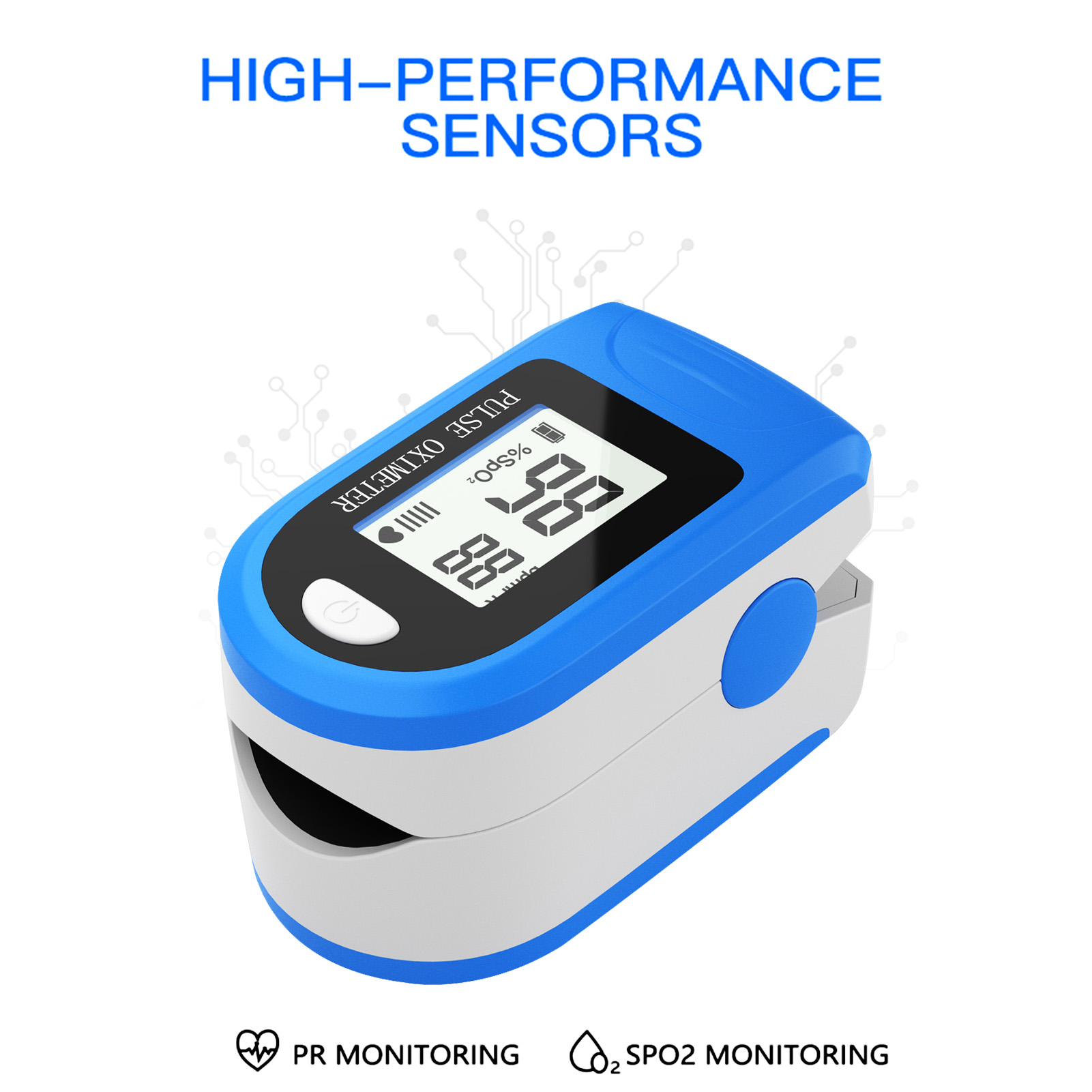 Fingertip Blood Oxygen Saturation Spo2 Pr Monitor 8s Quick Measure Pulse Rate Measurement Meter For Home Sports Travel Walmart Com Walmart Com