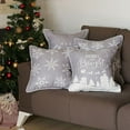 thumbnail image 5 of Apolena Christmas Snowflakes Throw Pillow Covers (Set of 2) Grey, 5 of 5