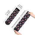 thumbnail image 4 of Fuzoiu Rose Flowers Print Adult Socks, Crew Moisture-wicking Socks, Unisex Cushion Crew Socks,Casual Sports Ankle Socks, 4 of 7