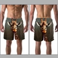 thumbnail image 3 of luoweisi Men's Beach Shorts Quick Dry Swim Trunks with Mesh Lining Giraffe M, 3 of 5
