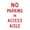 Warning Sign 2, variant on Handicap Parking Reserved Both Side Arrow Sign 8"x12" - Cautions Security Tin for Street Business Wall Decor Hospital Clinic Home