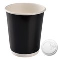 thumbnail image 1 of Tasses Jetables à Double Paroi 100PCS Tasses à Papier Chaudes Tasses à Café en Papier avec Couvercles, 1 of 9