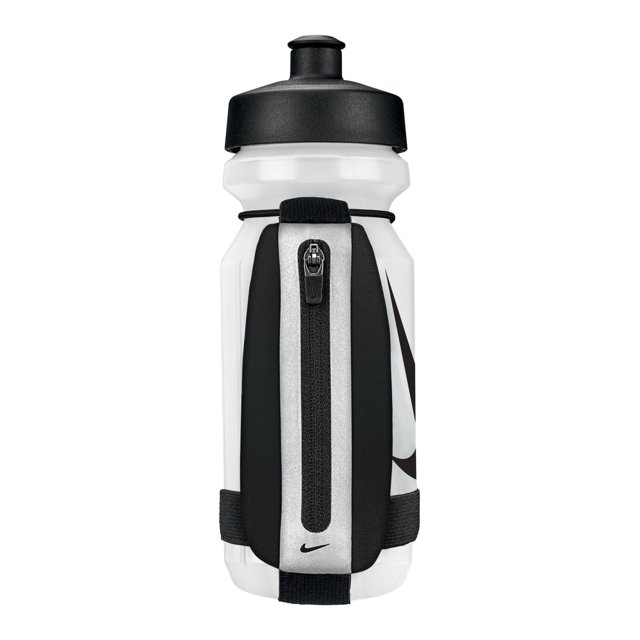 Nike - Botella Deportiva Minimal (Blanco, Negro)