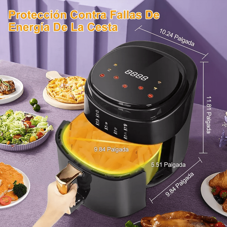 8l Large Capacity Touch Control Intelligent Electric Air Fryer